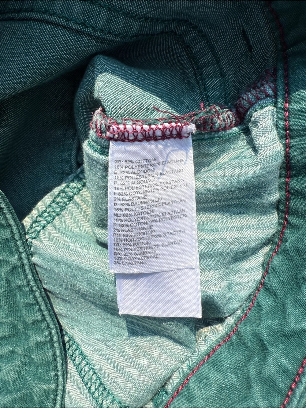 The North Face Teal Straight-Leg Women's Jeans - Picture 4 of 7
